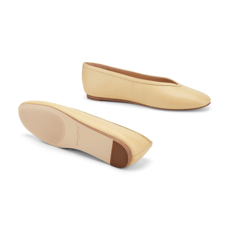 Gradi Leather Ballet Flat