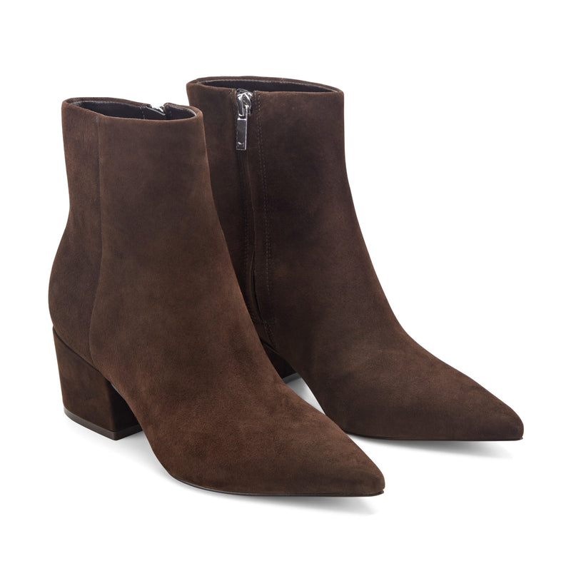 Alfie Block Heel Leather Ankle Bootie