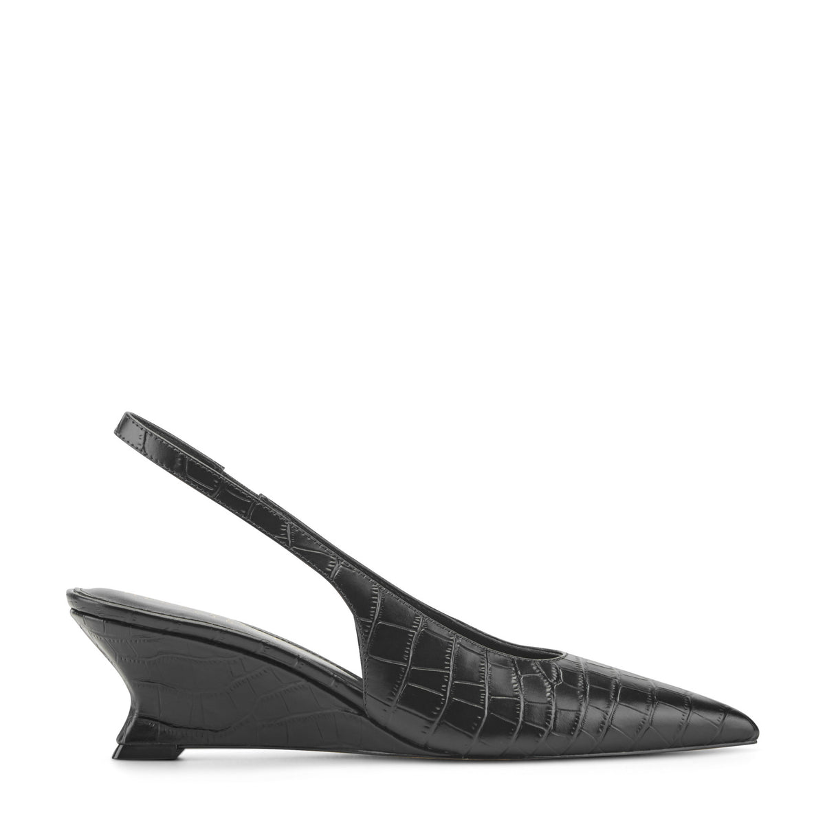 Taten Leather Wedge Slingback Pump