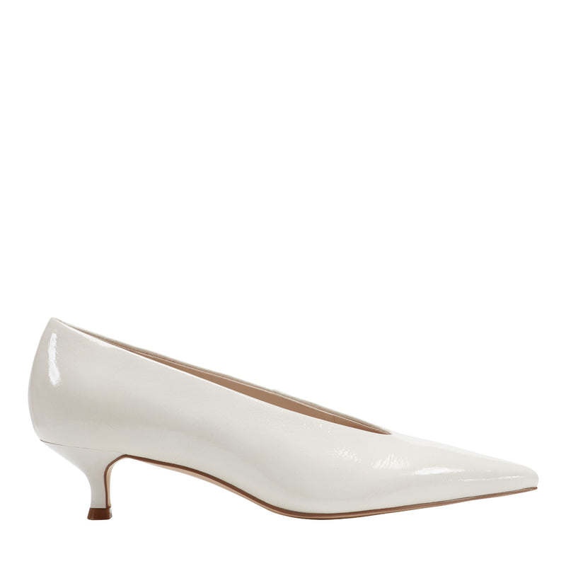 Cecile Leather Kitten Heel Pump