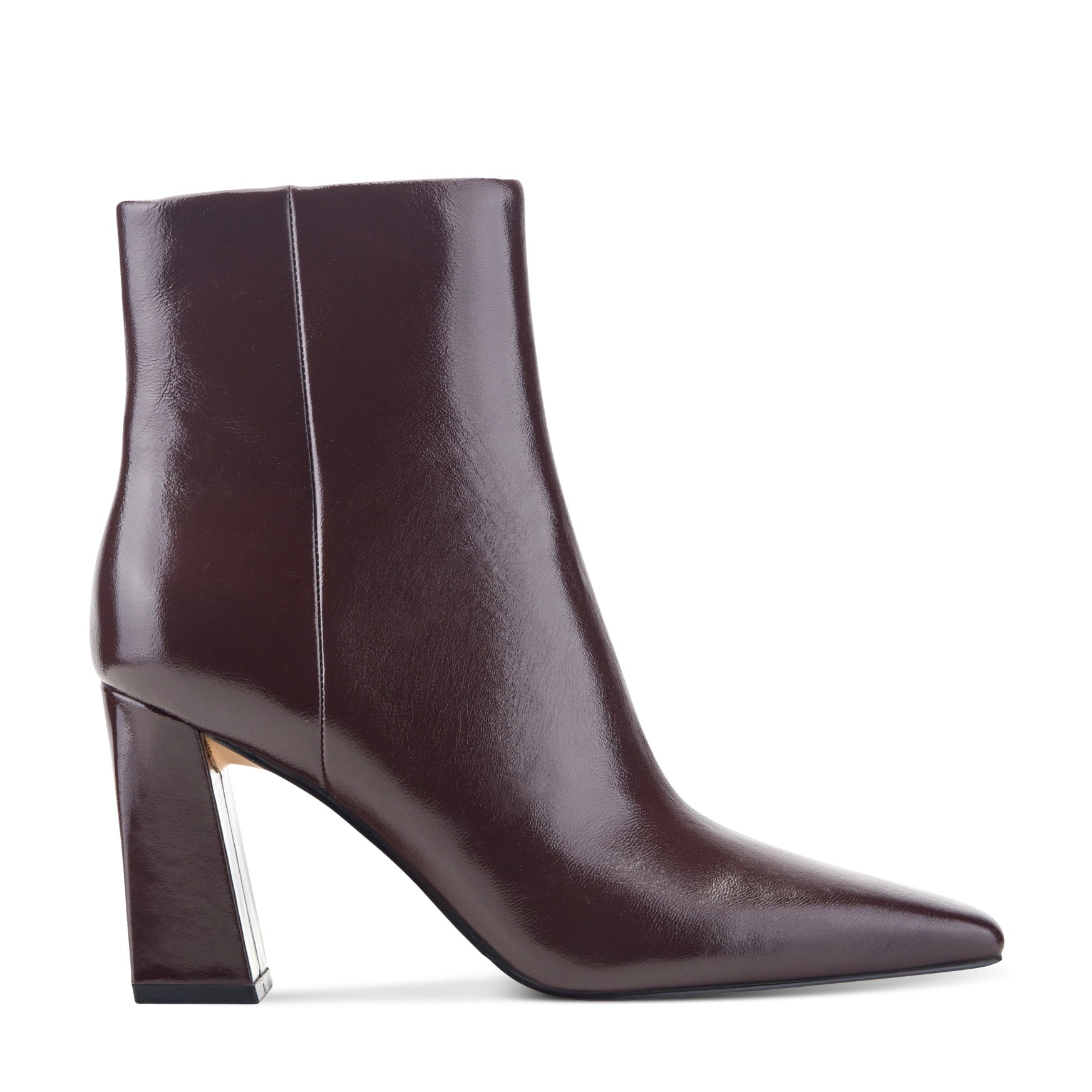 Novella Block Heel Leather Ankle Bootie