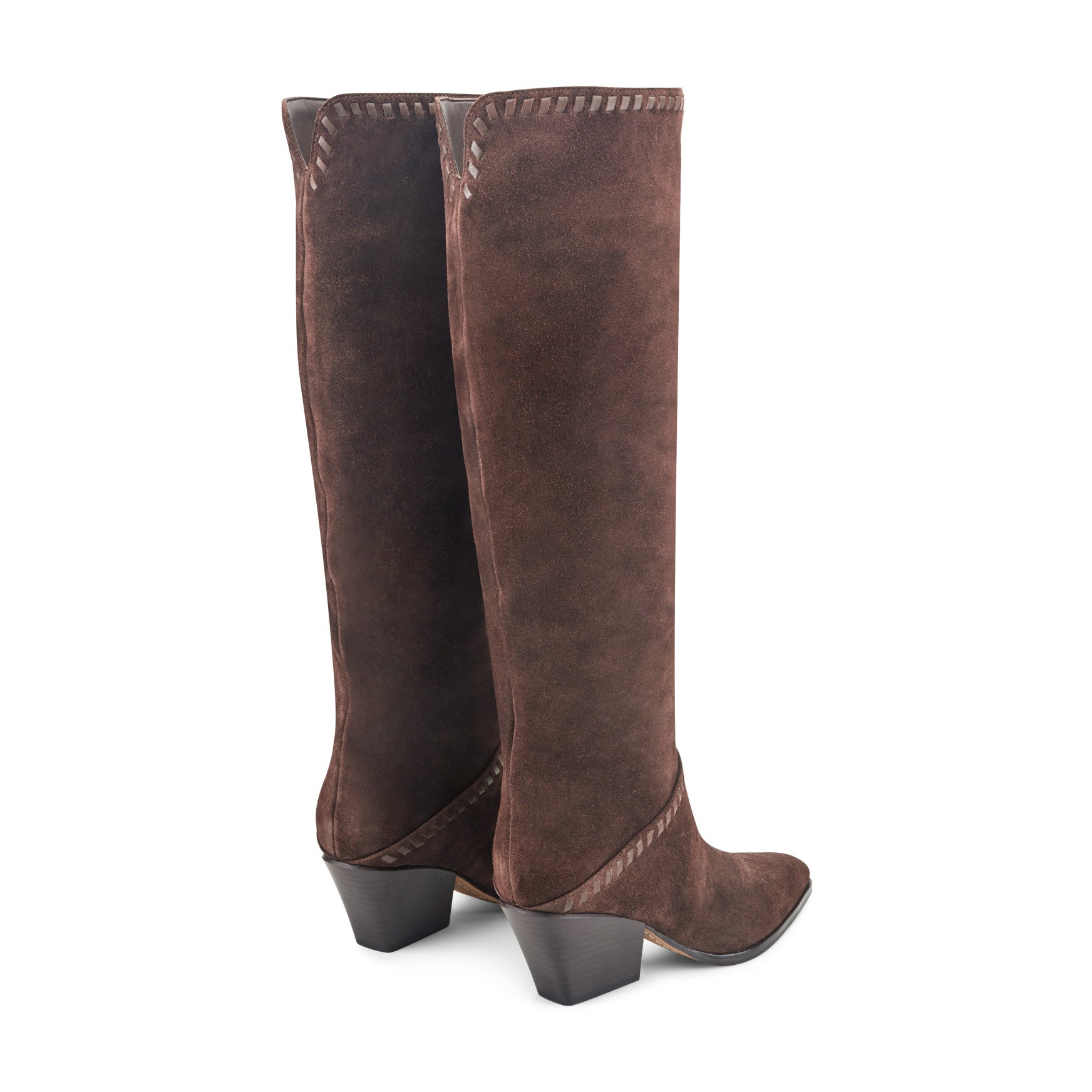 Tayla Block Heel Leather Boot