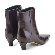 Danai Kitten Heel Leather Ankle Bootie