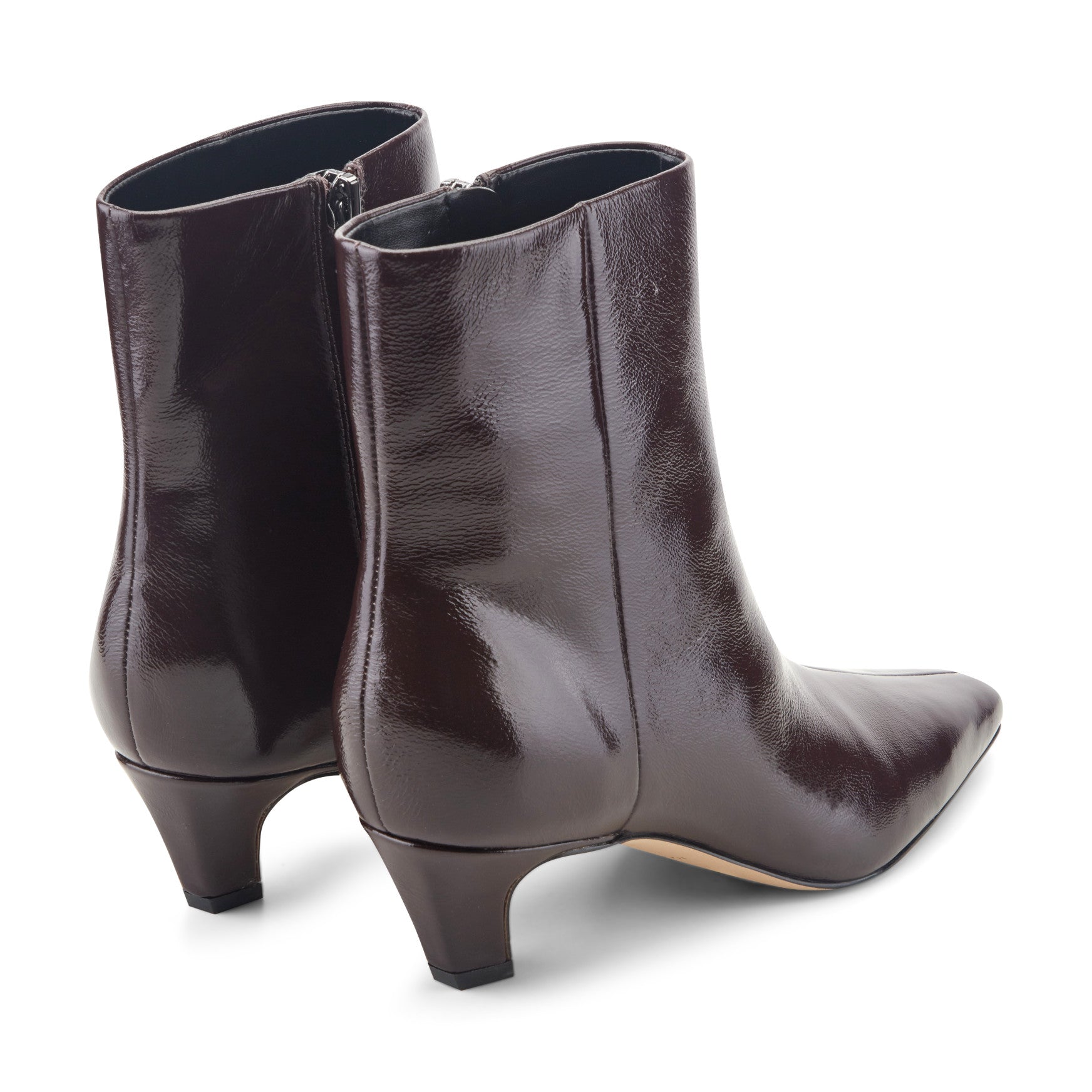 Danai Kitten Heel Leather Ankle Bootie