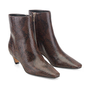 Danai Kitten Heel Leather Ankle Bootie