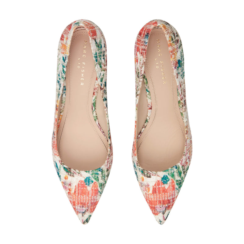 Zala Block Heel Pointy Toe Pump