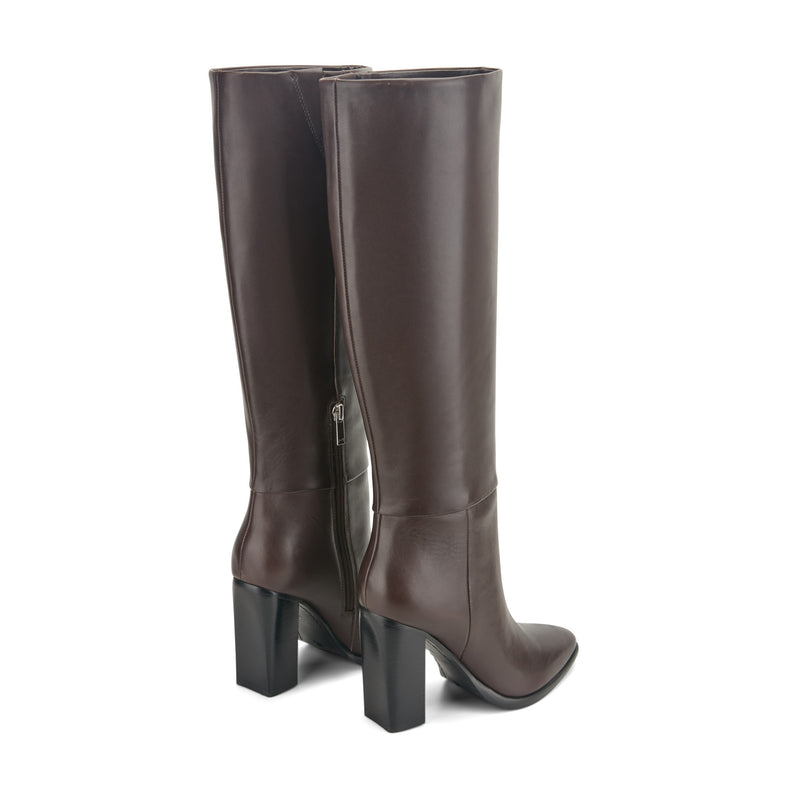 Marc Fisher LTD Lannie Women's Boots Dark Red Leather : 9 M Marc Fisher LTD Lannie Women's Boots Dark Red Leather : 9 M
