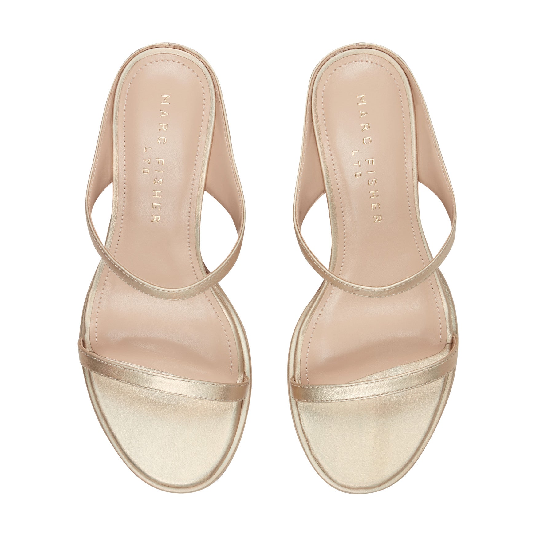 Alonde Leather Heeled Slide Sandal