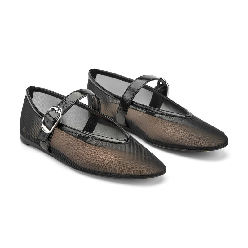 Godina Mesh Mary Jane Ballet Flat