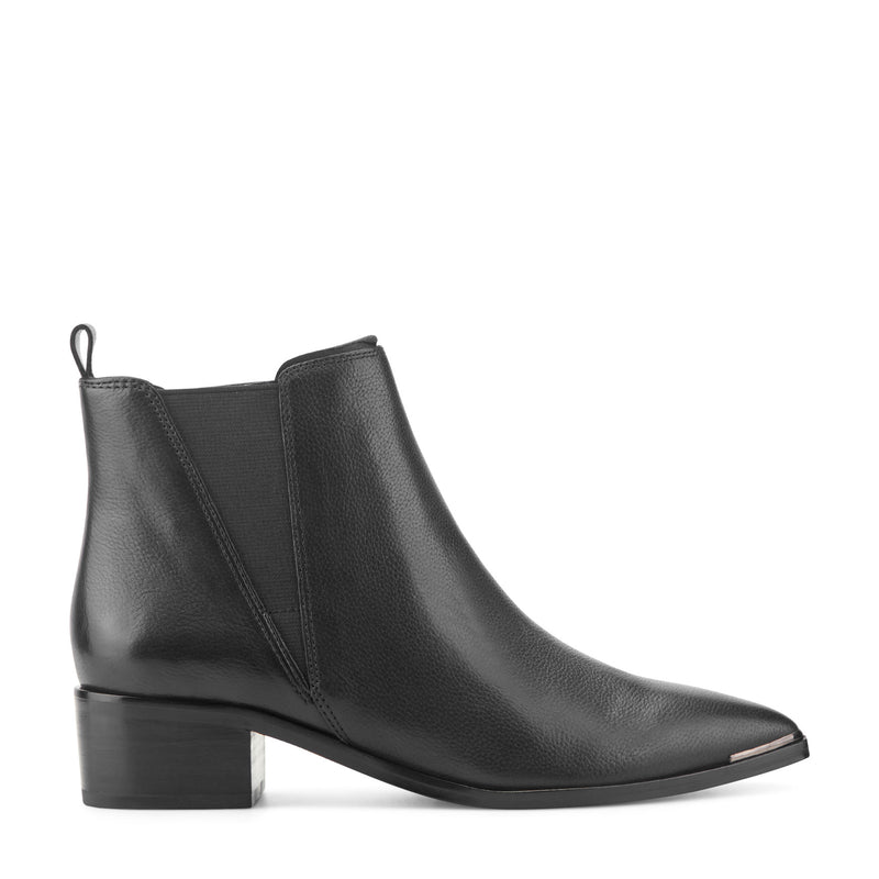 Yale Pointy Toe Chelsea Leather Bootie
