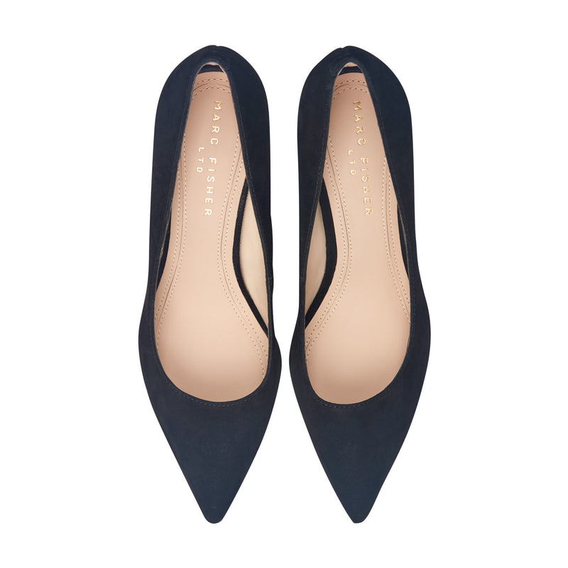 Zala Block Heel Pointy Toe Pump