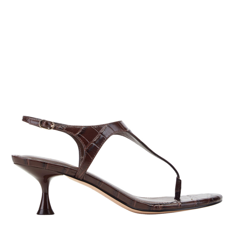 Pelysa Leather Heeled Thong Sandal