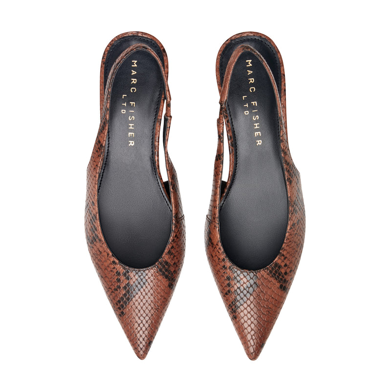 Taten Leather Wedge Slingback Pump
