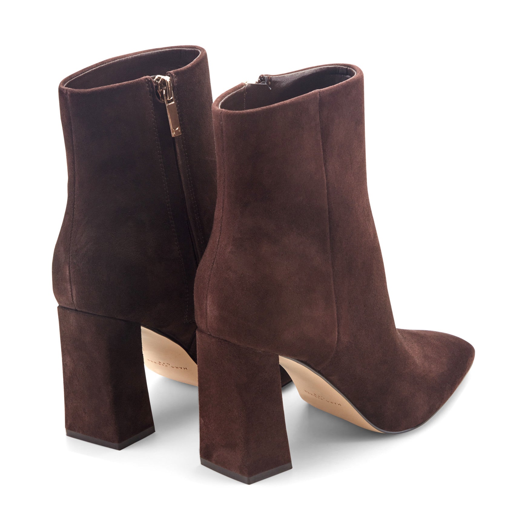 Novella Block Heel Leather Ankle Bootie
