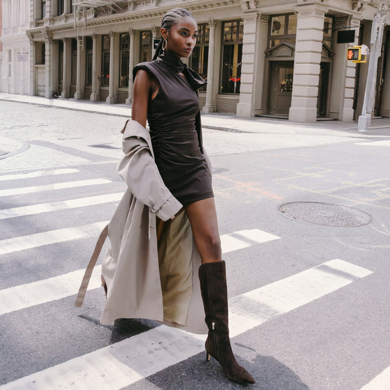 Women's Esmee Leather Boot - Black Leather | Marc Fisher Footwear Women's Esmee Leather Boot - Black Leather | Marc Fisher Footwear