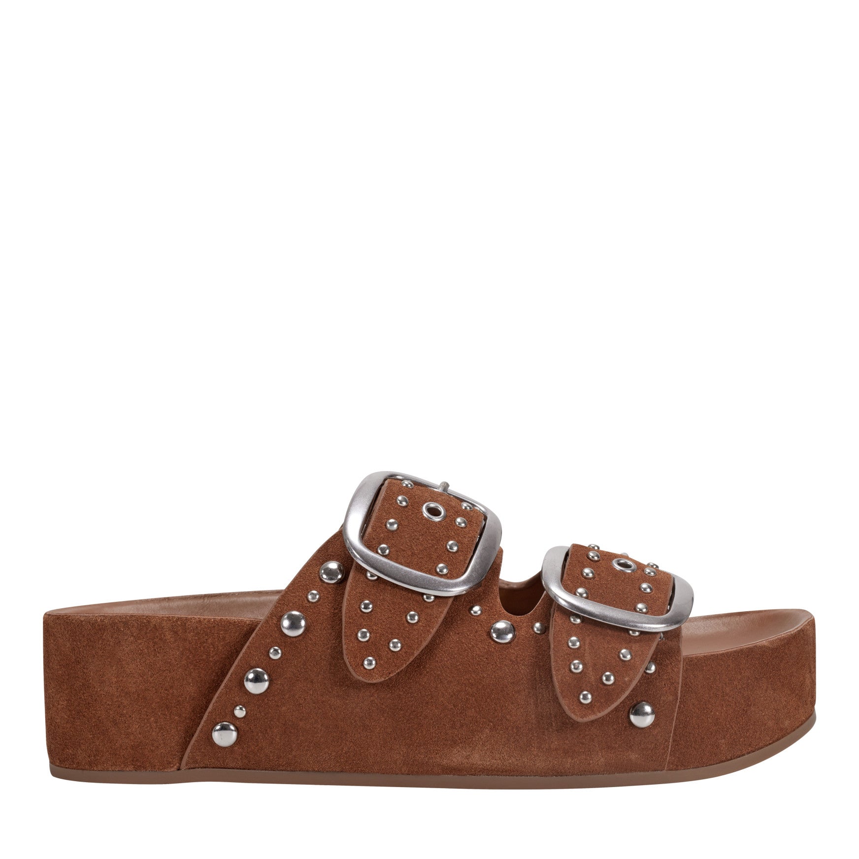 Sayge Studded Suede Footbed Sandal