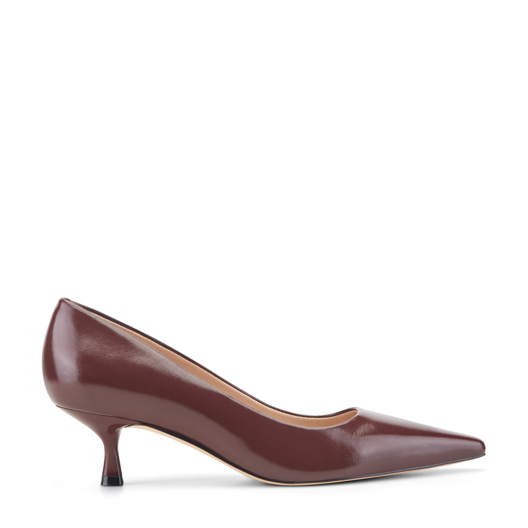 Calynna Leather Kitten Heel Pump
