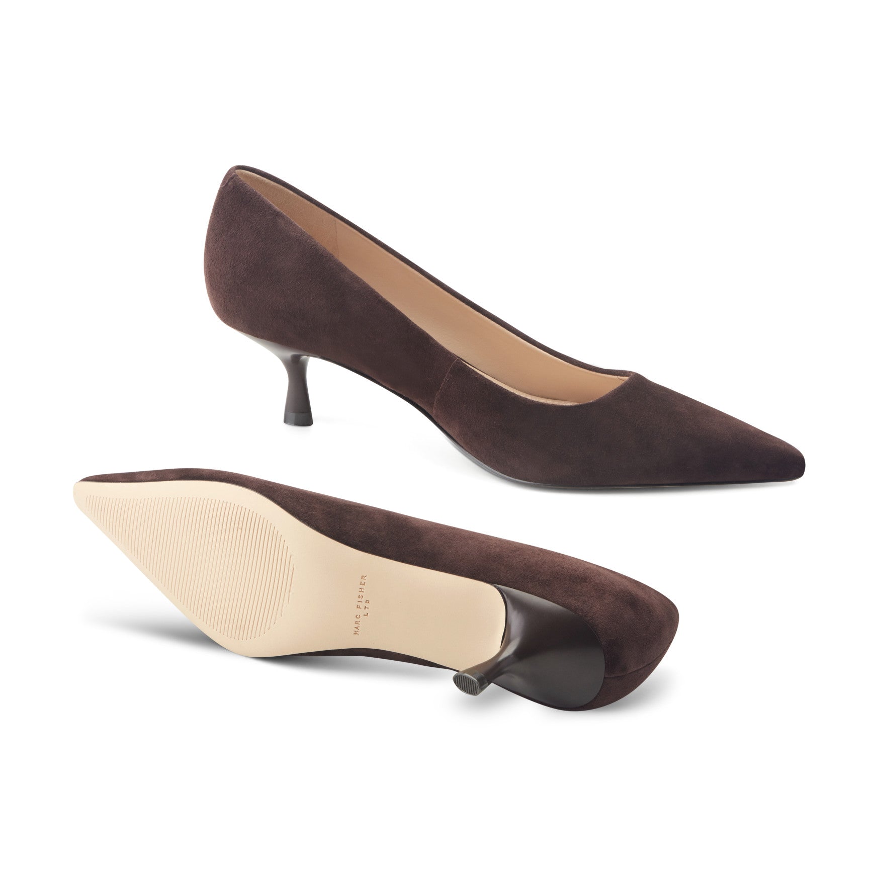 Calynna Leather Kitten Heel Pump