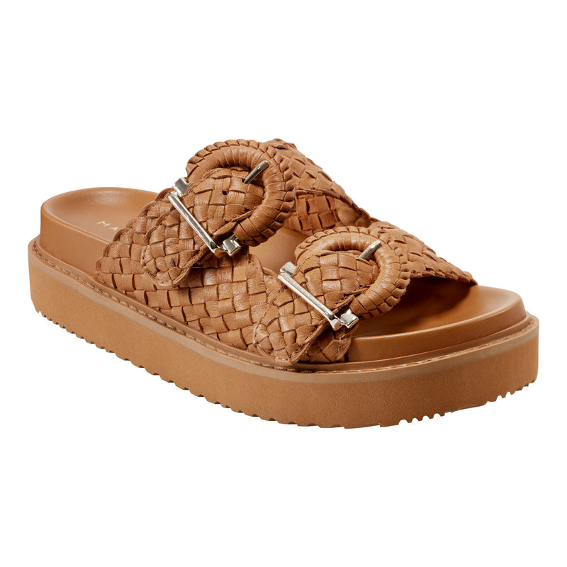 Auggie Woven Leather Footbed Sandal