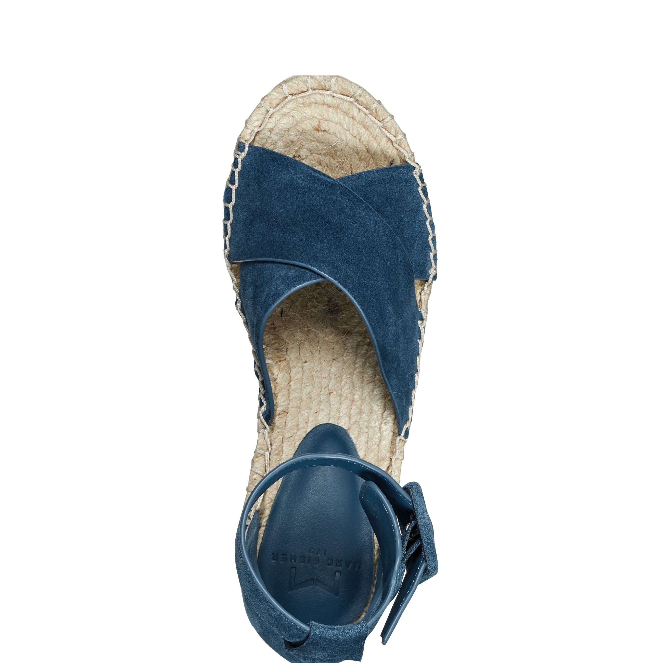 Marc Fisher Ltd Able Leather Sandal, 9 / Blue