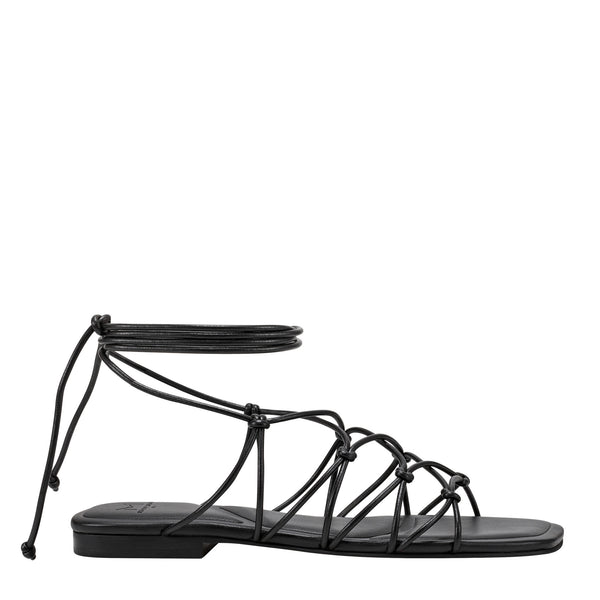 Monnie Ankle Wrap Flat Sandal - Marc Fisher Footwear